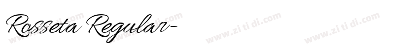 Rosseta Regular字体转换 Rosseta Regular字体转换